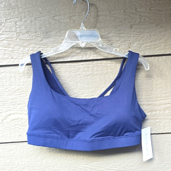 Athleta Exhale navy Sports Bra New D - DD NWT - Picture 3 of 6